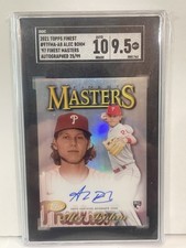 2021 Finest '97 Masters Autographs Refractor #97FMA-AB Alec Bohm /99 SGC 9.5