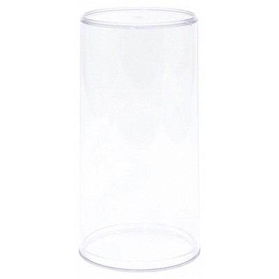 Pioneer Plastics Round Plastic Cases for Dolls, Bears, Action Figures, 4''W x 8''H
