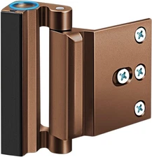 Home Security Door Reinforcement Lock - Upgraded Safety Locks Bronze 