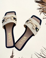 Nuevas sandalias casuales de primavera y verano con diseño deslizante, sandalias
