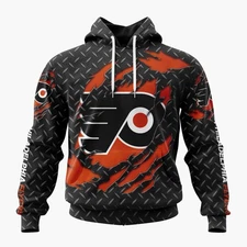 Personalized Philadelphia Flyers Hoodie Special Black Metal Design ST2