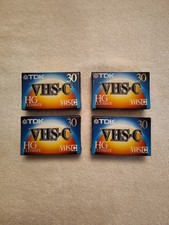 4 TDK HG Ultimate VHS-C  Camcorder Tapes Videocassette - NEW SEALED