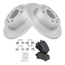 Brake Pad & Rotor Kit Semi-Metallic Fits Audi Volkswagen
