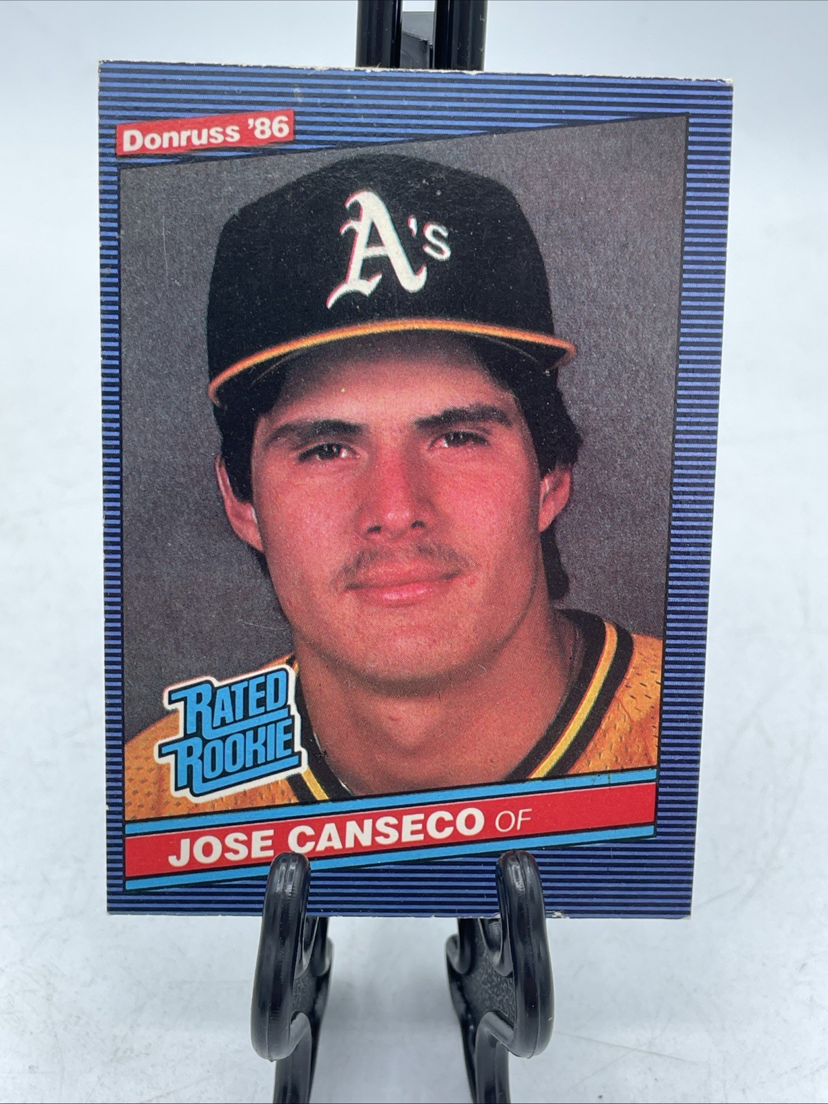 1986 Donruss Jose Canseco Rated Rookie Card #39 - Oakland A’s - Base Raw