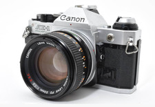  9 Canon AE-1 Program Silver 35mm film Camera FD 50mm f1.4 S.S.C. Lens JAPAN
