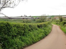 Photo 6x4 Approaching Uton Barton Crediton Some fairly extensive livestoc c2015