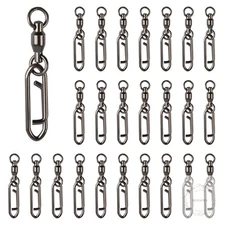 25Pcs Fishing Speed Clips Quick Change Fishing Snap Swivels Fishing Power Clips