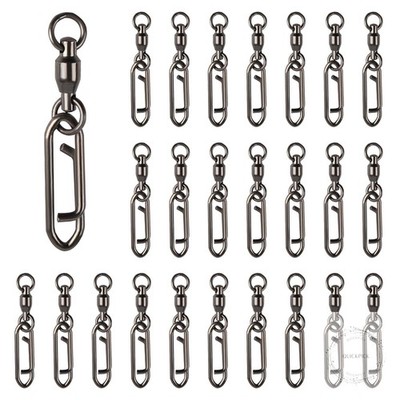 25Pcs Fishing Speed Clips Quick Change Fishing Snap Swivels Fishing Power Clips