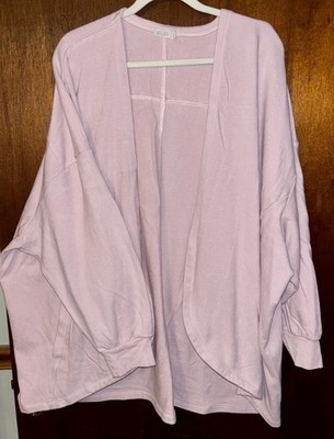 Barefoot Dreams Malibu Collection Sun-Drenched French Terry Open Front Cardigan 