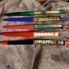 Variety Of Five Vintage Floaty Pens #24