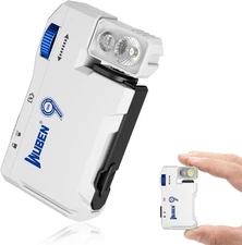 G5 Rechargeable EDC Flashlight, 400 Lumens Dual Light Sources Mini Flashlight wi