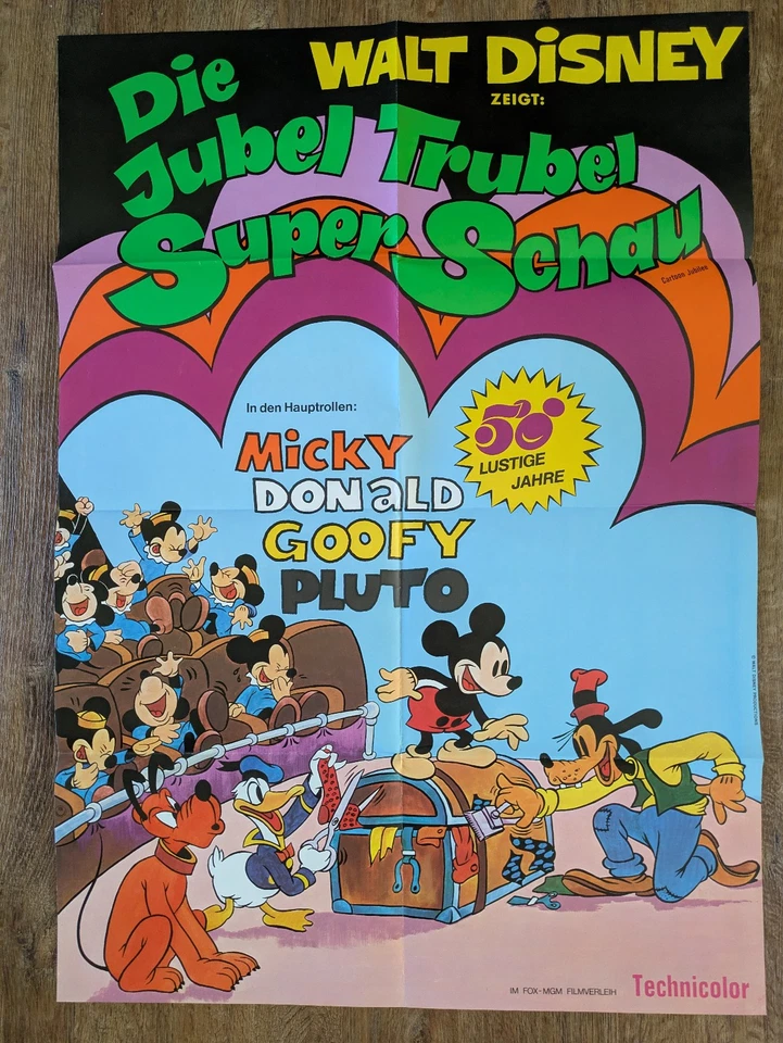 Die Jubel Trubel Super Schau / EA-A1-Plakat 1973 / Walt Disney - Bild 1 von 1