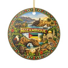Mozambique Ornament  Ceramic Travel Decoration