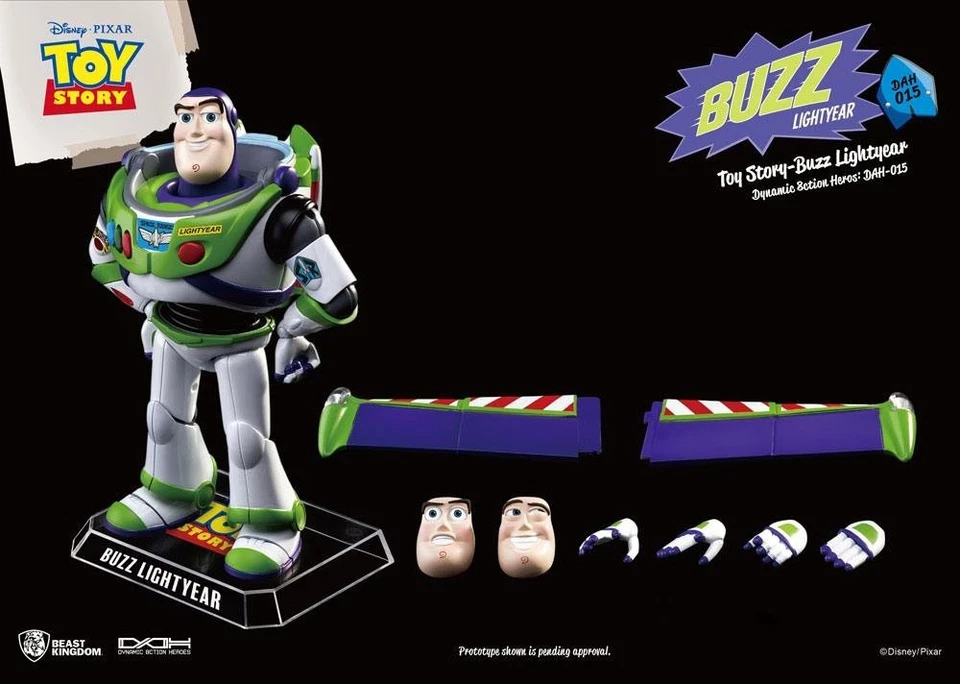 BUZZ LIGHTYEAR TOY STORY ACTION FIGURE BEAST KINGDOM 18 CM NUOVO ORIGINALE PIXAR - Immagine 4 di 4