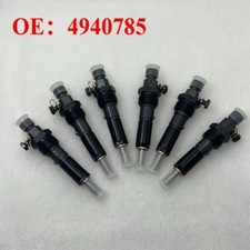 6pcs Fuel Injector 4940785 For Cummins 6bt 5.9 Construction Machinery Engine