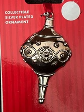 Regent Square Collectible Silver-plated Christmas Ornament, 3.15 in