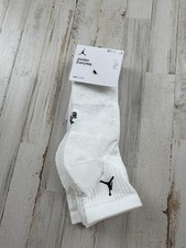 Nike DX9655 100 Men's Jordan Everyday Ankle Socks 3 Pairs Sports White Sz 8-12