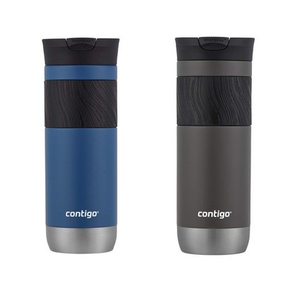 Travel Mug Vacuum Insulated Stainless Steel 20oz Pack of 2 Contigo Byron Coffee