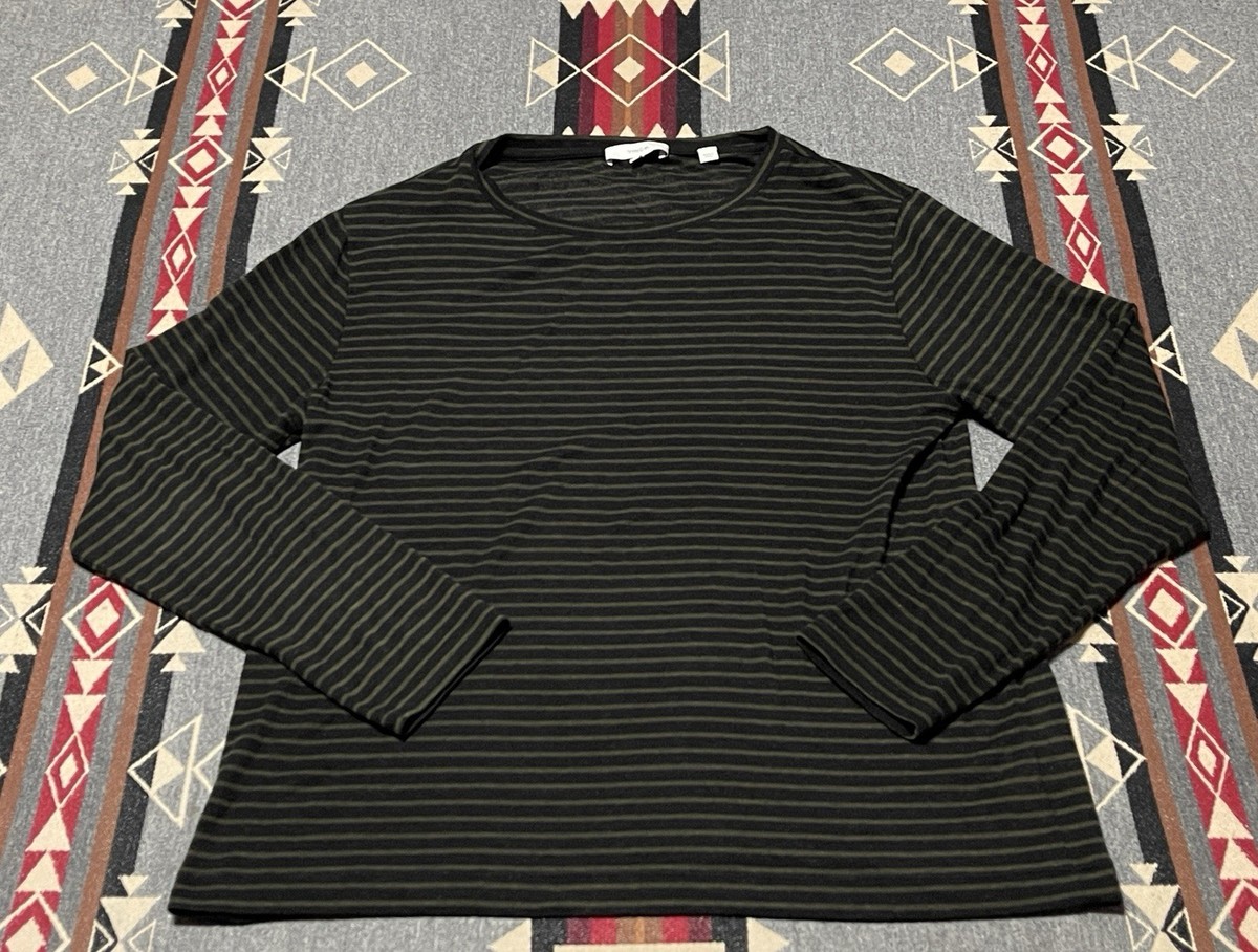 VINCE(ヴィンス)カシミヤ100％バックデザインニット(サイズXS)(イエロー/グレー/ブラック) 快ラクWEAR ウォッシャブル カシミヤ混 無地 Vネック セーター