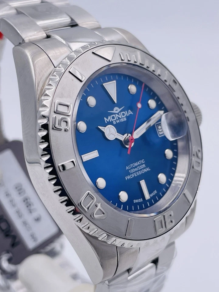 Orologio Mondia Swiss Sellita Sw200 41mm Acciaio MS226BL/799 Scontatissimo New - Image 3 of 4