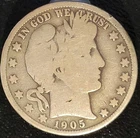 1905 S San Francsico Mint Barber Half Dollar