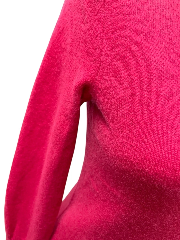 C&A Gr. XS 100% KASCHMIR Damen Pullover Rosa Fuchsia Langarm - Bild 4 von 4