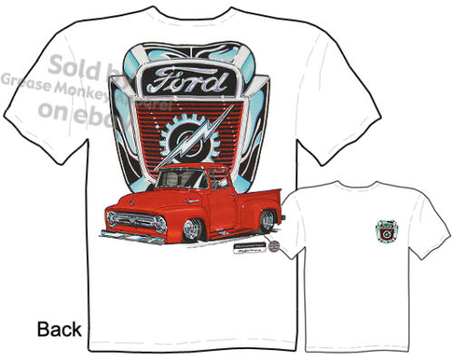 1954 1955 1956 F-100 Pickup T-shirt 56 Ford Truck Shirts Tee, Taille M L XL 2XL 3XL - Photo 1 sur 1