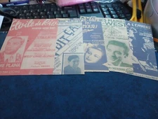 5X SHEETS NOSTALGIC/VINTAGE FOR SCRAPBOOKING/JOURNALS  +/- 13X9 CM (VIN209)