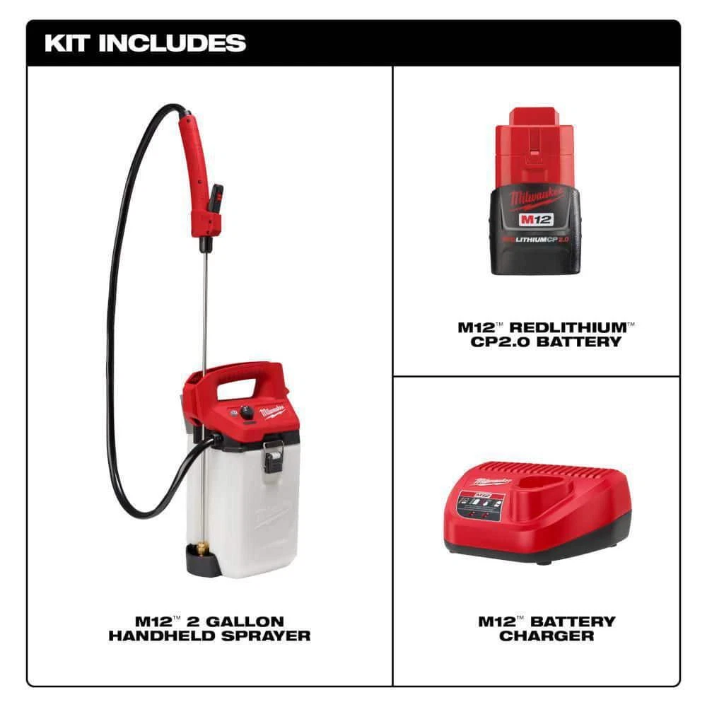 Milwaukee Cordless Handheld Sprayer Mister Kit 12-Volt Lithium-Ion 