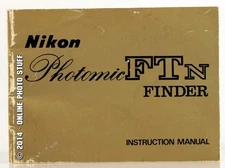 NIKON PHOTOMIC FTN FINDER MANUAL