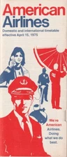 American Airlines timetable 1975/04/15