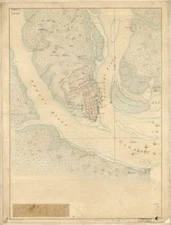 18" x 24" 1780 Map Of The Investiture Of Charleston South Carolina