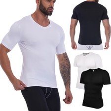 Men's Body Shaper Compression Shirt Slimming Belly Control Shapewear Underwear