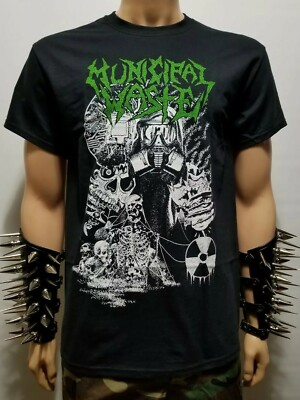  MUNICIPAL WASTE  GREEN LOGO    Band T-Shirt 