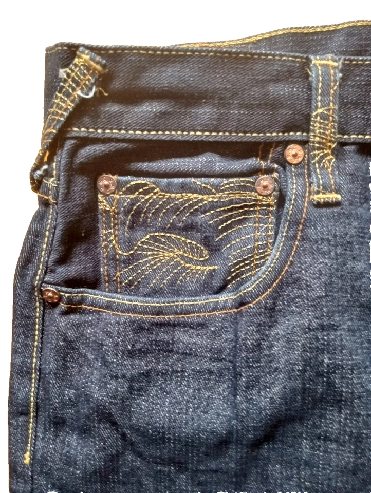 Pantalones cortos de mezclilla para hombre RMC Samauri en relieve AZUL MARINO TALLA 42 Foto 3 de 4