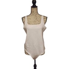 Nwot BP. Ladies White Square Neck Thong Bodysuit - Size XL
