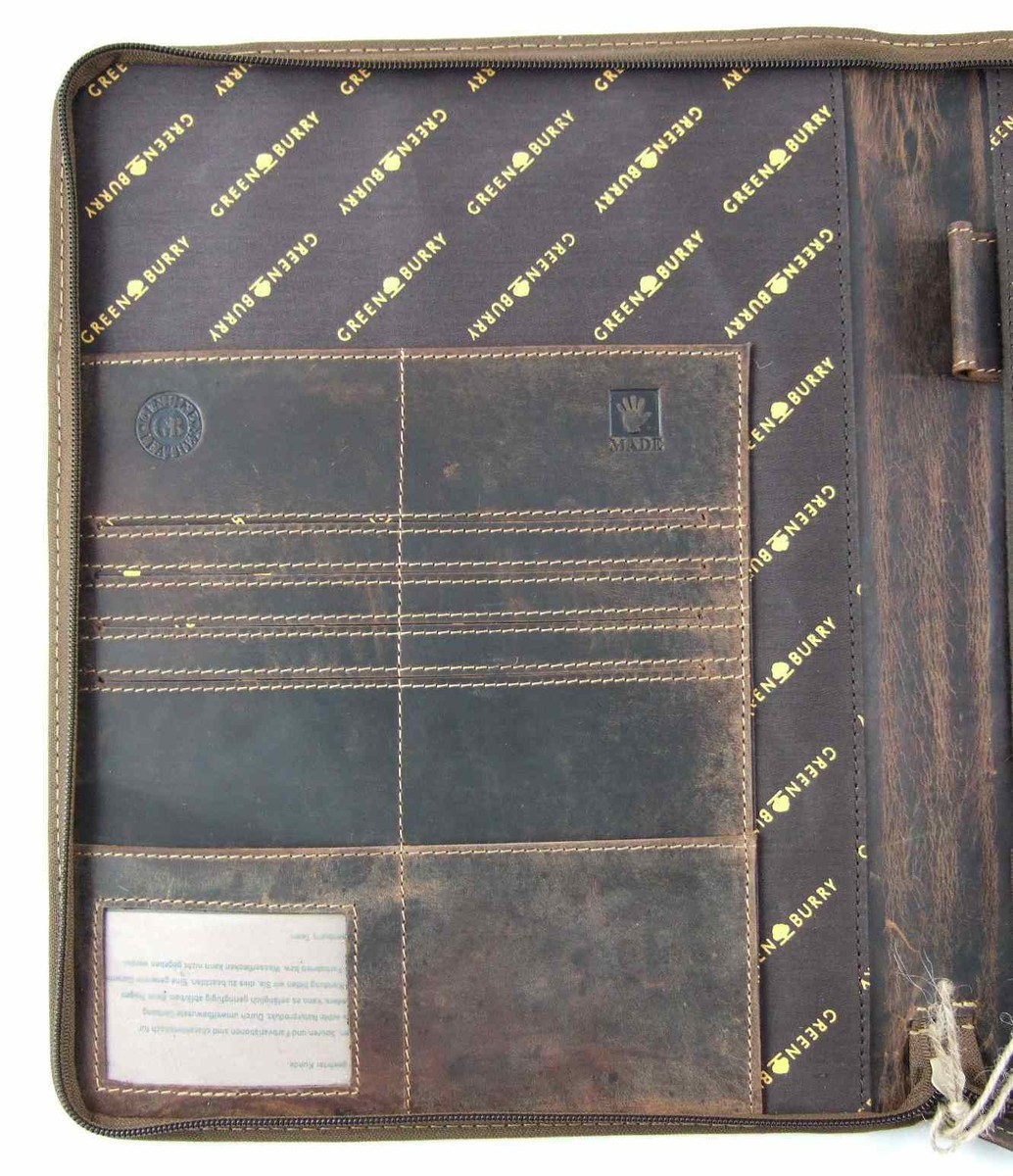 Greenburry Vintage 1721A Manager Dokumappe In Sattelbraun (4 Liter - Foto 7