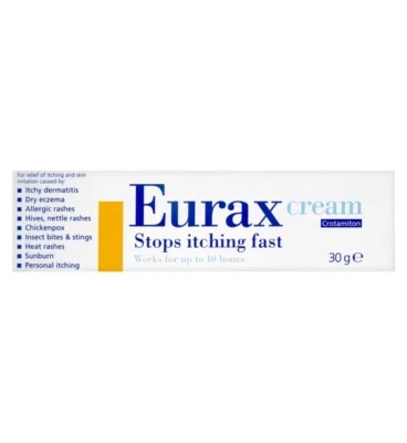 Eurax Itch Relief Cream 30g | Relief for Itchy & Irritated Skin | Fast Acting