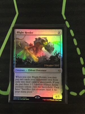 MTG Magic the Gathering Blight Herder Foil Prerelease Promo Eldrazi Commander
