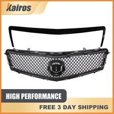 For 2013-2014 Cadillac Ats Front Upper Grille Trim Molding 2pcs Gloss Black For 2013-2014 Cadillac Ats Front Upper Grille Trim Molding 2pcs Gloss Black