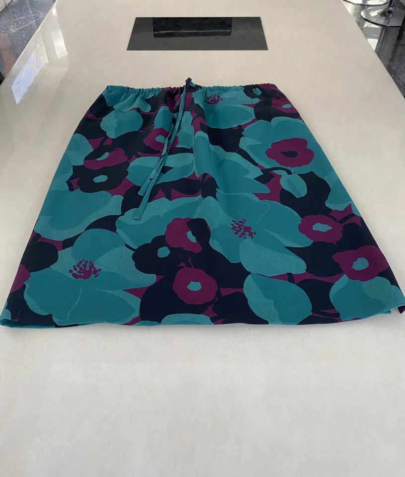 Falda midi de viscosa-crepé Dries Van Noten. FR 40/UK 12 Foto 2 de 4