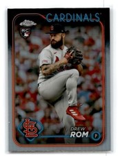 2024 Topps Chrome Drew Rom RC Refractor #195 Cardinals