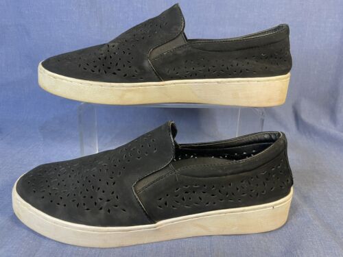 Scarpe da ginnastica casual Vionic donna Midi Perf nere nabuk slip on 10 - Foto 4 di 6