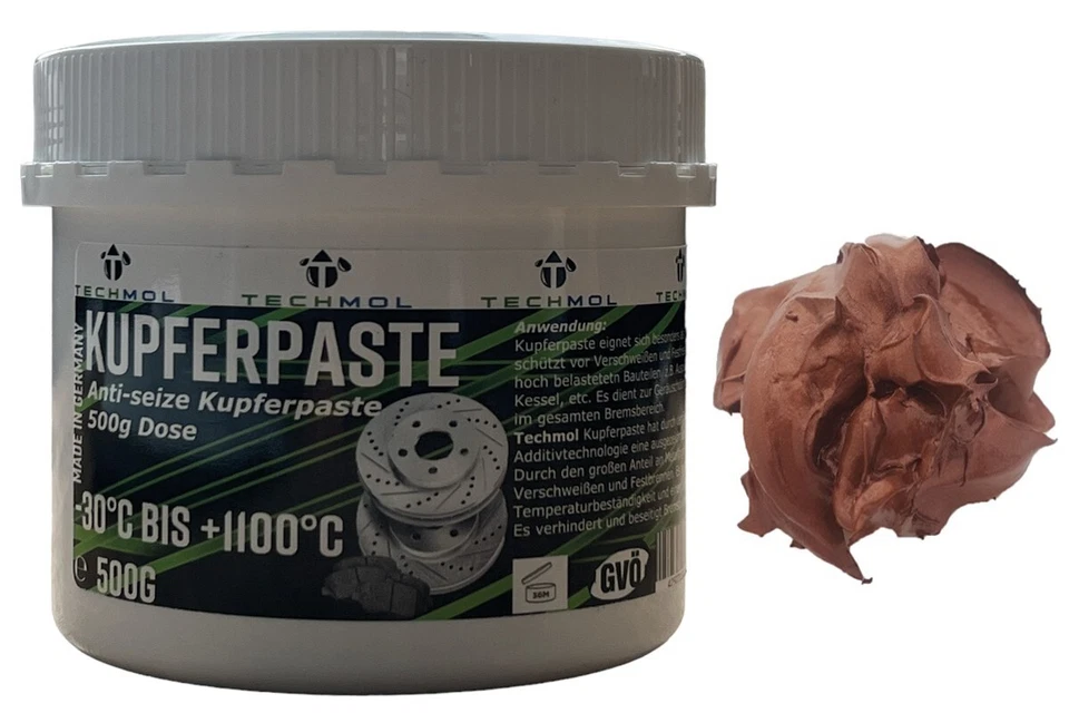 500g Kupferpaste Kupferfett Bremsenpaste Montagepaste Anti Seize