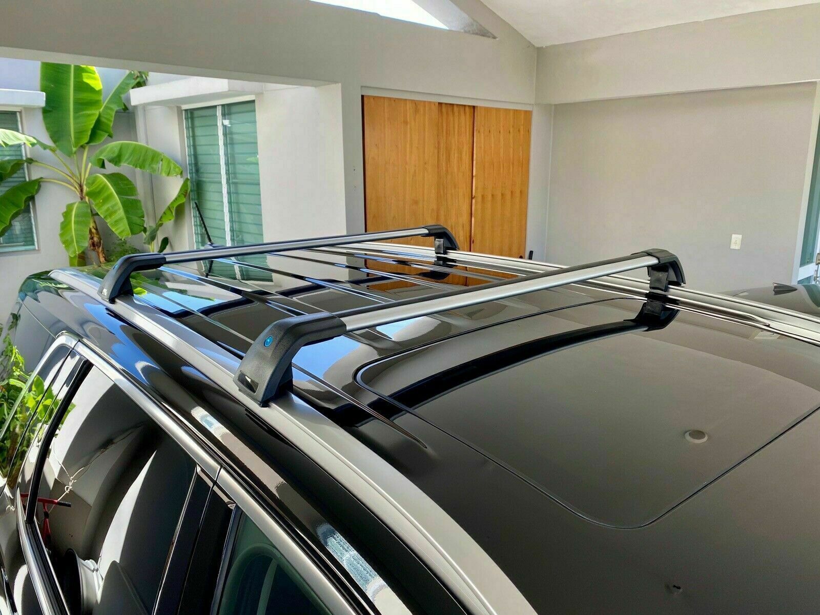 2Pcs Lockable Roof Rail Rack Cross Bars Crossbar Fit for Jaguar E-pace ...