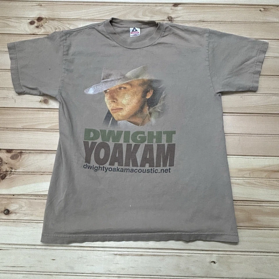 Camisa De Colección Y2K Dwight Yoakam Doble Cara Banda Talla Grande 2000 Foto 2 de 4
