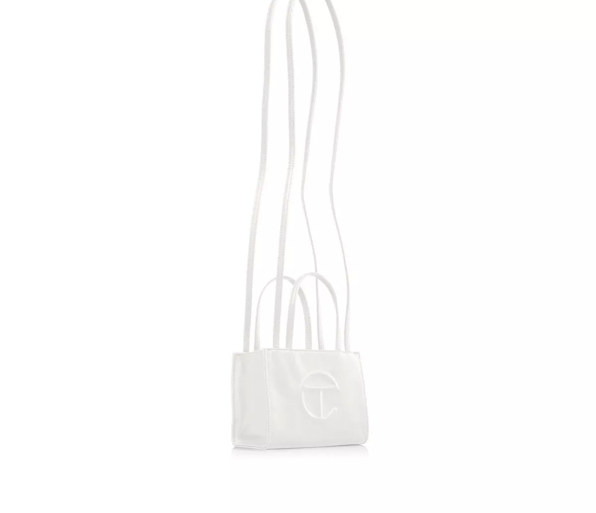 TELFAR Medium White Shopping Bag WT