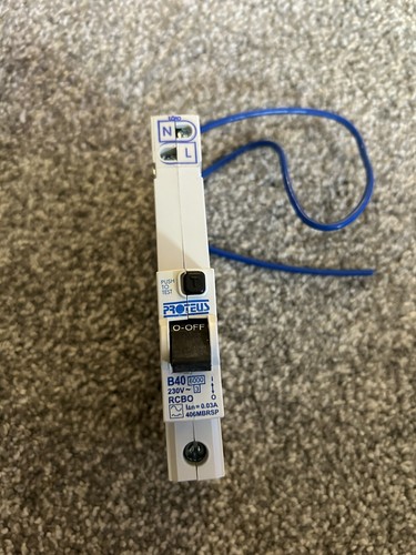 Proteus 40amp rcbo 406NBRSP B40 Typ A