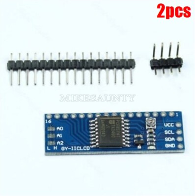 2Pcs 5V IIC/I2C Lcd Display Serial Interface Board Module For 1602 New Ic ow