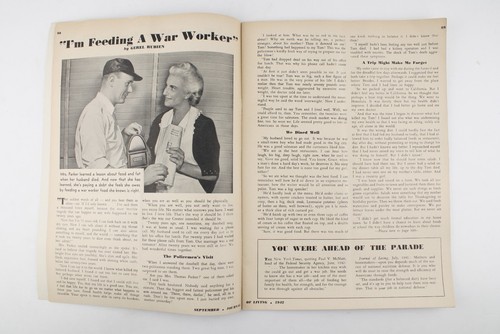 LOT 1942 Journal of Living The Home Nutrition Magazine WWII War Worker Bataan - Picture 6 of 16